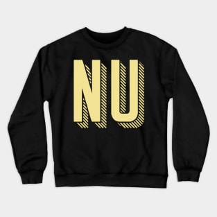 Yellow Nu Sunshine Letter Crewneck Sweatshirt